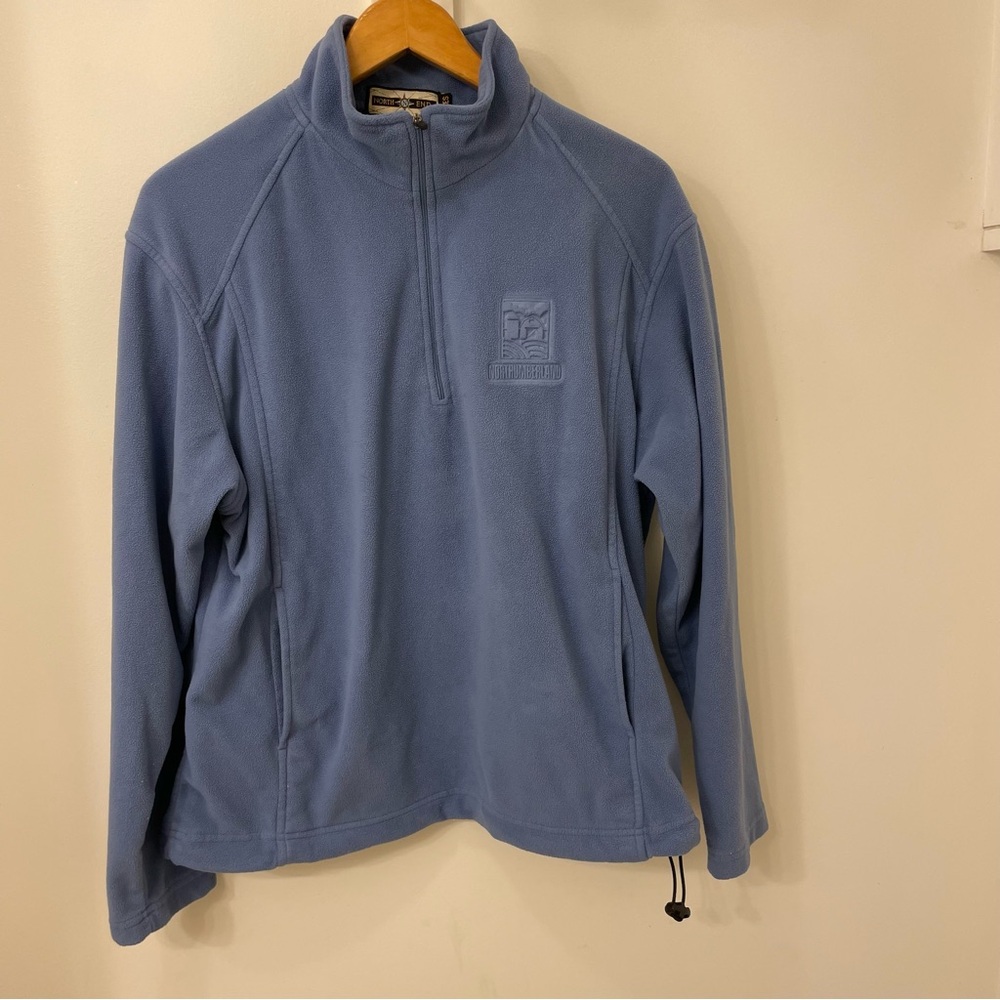 North End Women’s L Periwinkle 1/4  Zip Fleece
